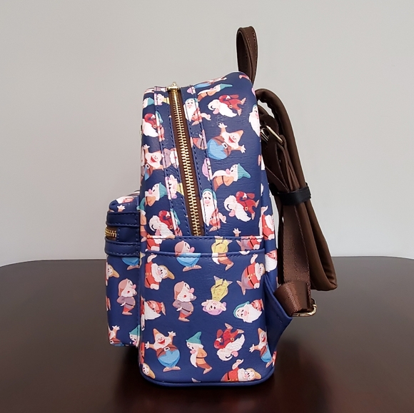 Loungefly Snow White and the Seven Dwarfs All Over Print (AOP) Mini Backpack main image 4